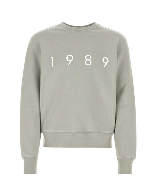 1989 STUDIO Gray Cotton Sweatshirt for men