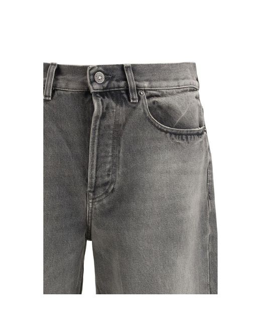 Golden Goose Deluxe Brand Gray Cotton Relaxed Fit Jeans for men
