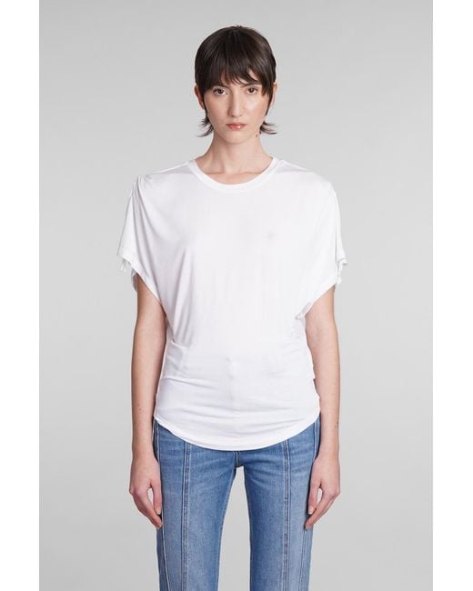 Isabel Marant Zola T-shirt In White Modal