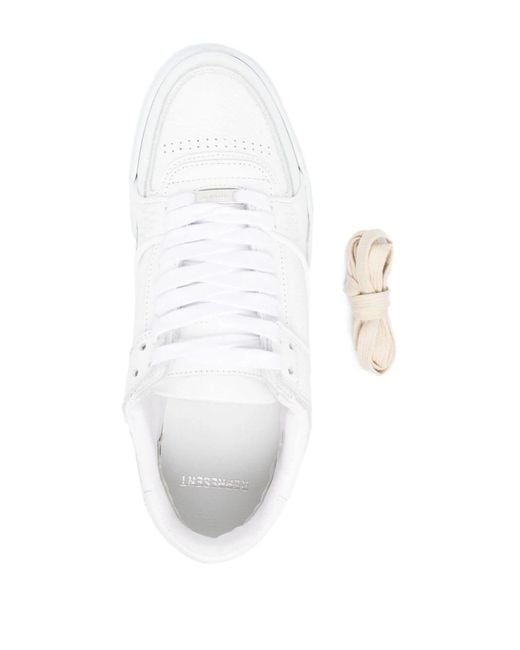 Represent White Calf Leather Apex Sneakers for men