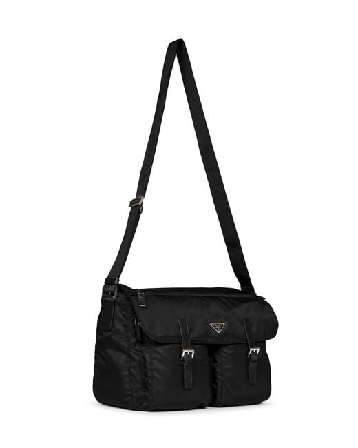 Prada Black Crossbody Bag Recycled Polyamide Shoulder for men