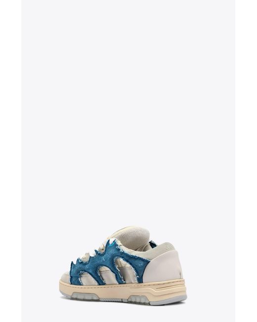 Paura Blue Santha 1 Off Suede And Low Sneaker