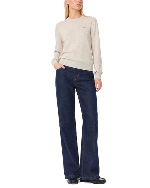 Maison Kitsuné Natural Wool Jumper Baby Fox Jumpers