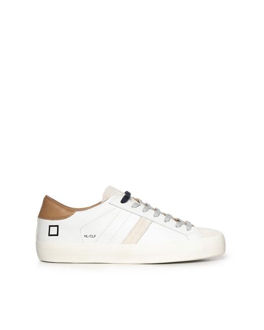 Date White Sneakers Cowskin for men