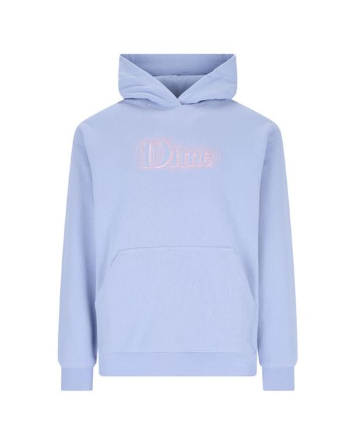 Dime Blue Logo Embroidery Sweatshirt for men
