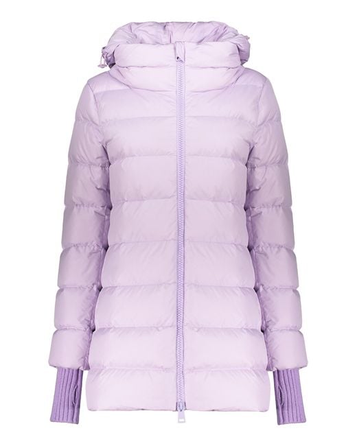 Herno Purple Hooded Full-Zip Down Jacket