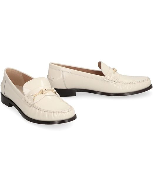 Ferragamo Natural Loafers New Vara Leather Calf