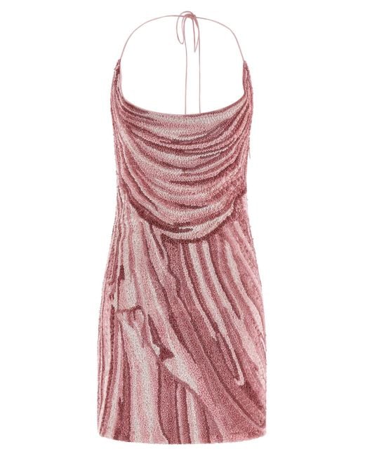 Balmain Red Sequin Dress