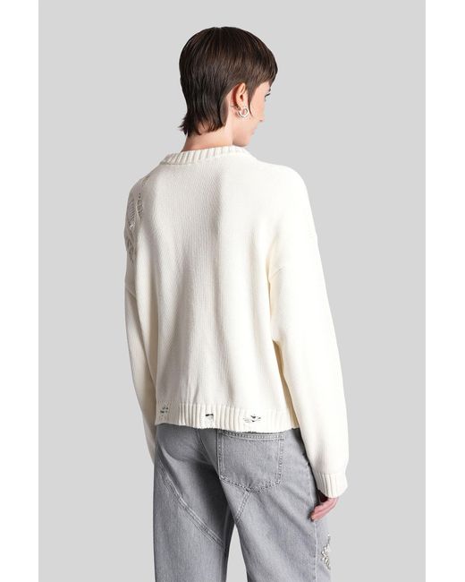 Area White Cardigan
