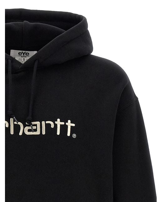 Junya Watanabe Black X Carhartt Hoodie Cotton Sweatshirt for men