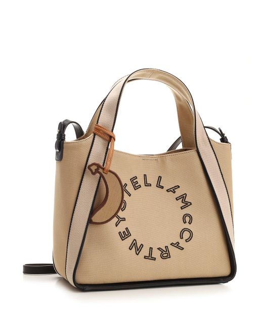 Stella McCartney Natural Stella Logo Hand Bag