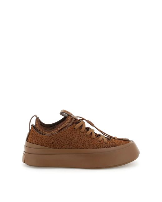 Zegna Brown Mrbailey® Edition Triple Stitch Sneakers for men