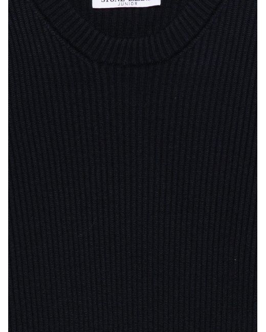 Stone Island Blue Junior Sweater Virgin Wool for men