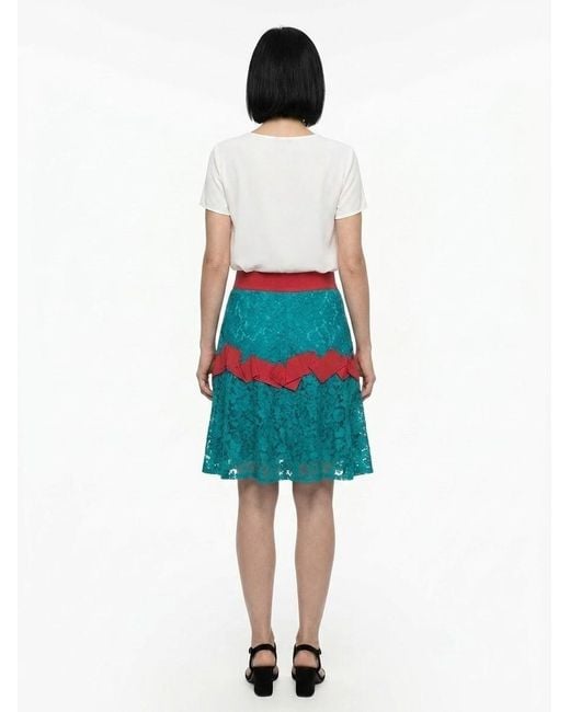 Dolce & Gabbana White Elastane Skirt