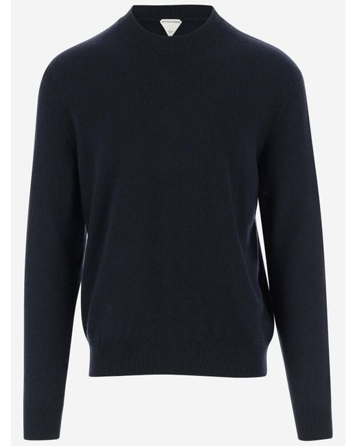 Bottega Veneta Blue Cashmere Sweater for men