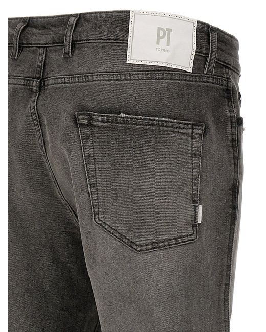 PT01 Gray Rock Skinny Jeans for men