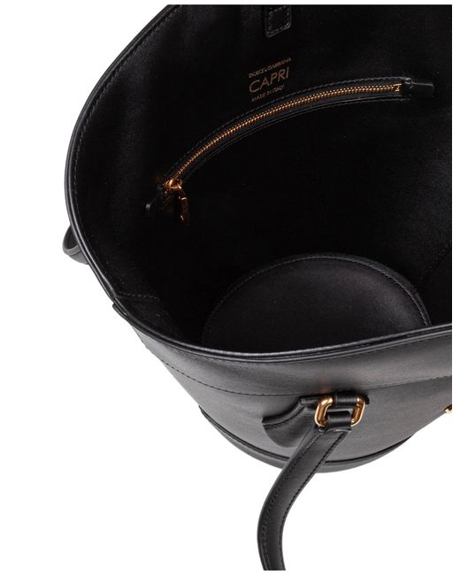 Dolce & Gabbana Black Leather Shoulder Bag
