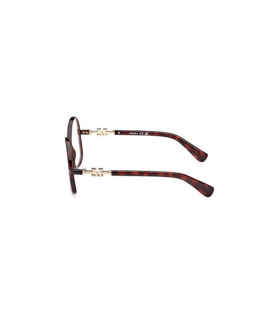 Max Mara Brown Optical Frames Injected Eyewear Optical-Frames