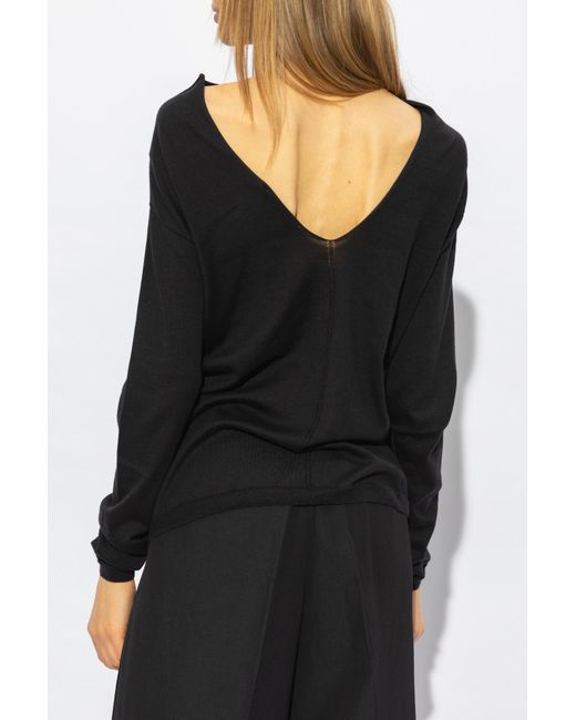 Fabiana Filippi Black Sweater With Long Sleeves