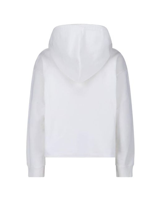 MM6 by Maison Martin Margiela White Numeric" Hoodie