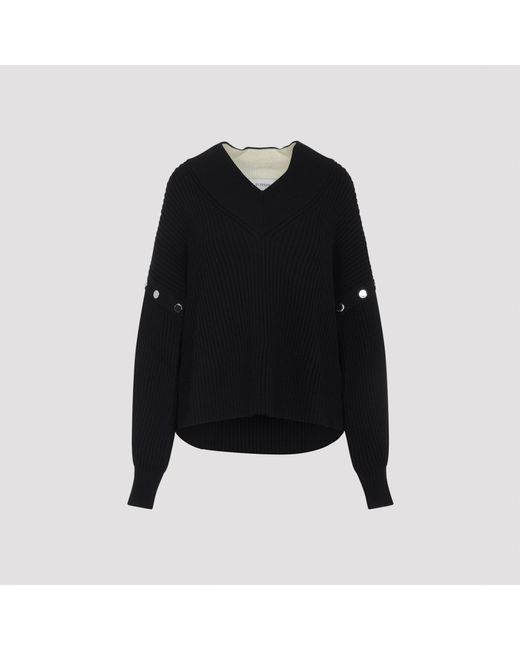 Sportmax Black Tay Virgin Wool Pullover