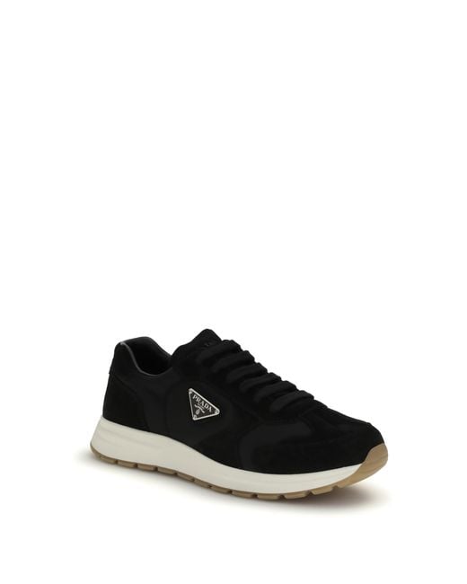 Prada Black Prax 01 Re-Nylon Sneakers for men