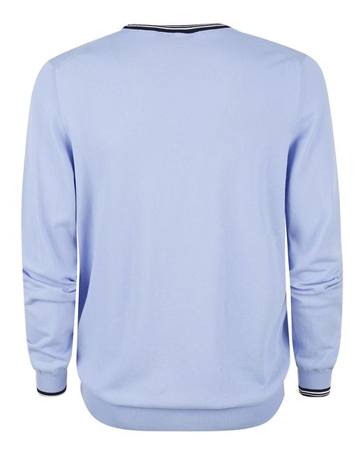 Fay Blue Stripe Sweatshirt for men