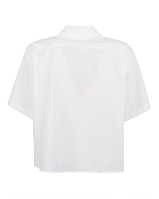 KENZO White Cropped Shirt