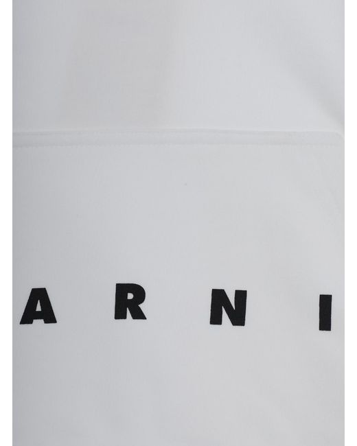 Marni White Hoodie Cotton Hoods & Sweatshirts for men