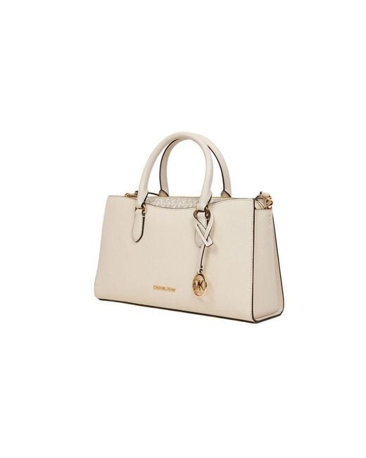 Michael Kors White Satchel Bag Leather Satchel-Bags
