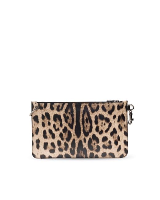 Dolce & Gabbana Brown Animal Print Shoulder Bag for men