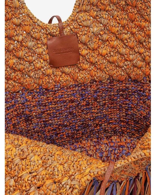 Zimmermann Brown Shoulder Bag Golden Time Raffia