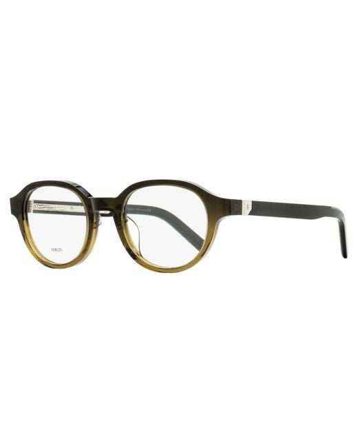 Berluti Black Avant-Gard Oval Eyeglasses Bl50020U 047 49Mm Plastic (Acetate) for men