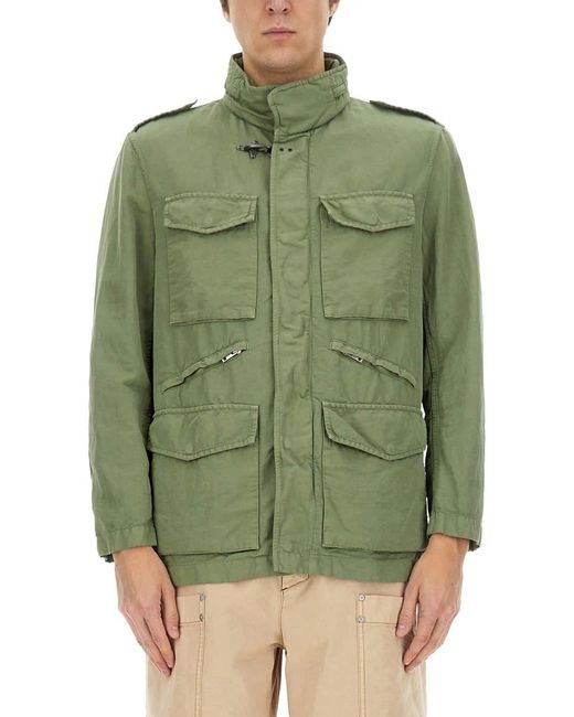 Fay Green Jacket With Pockets for men