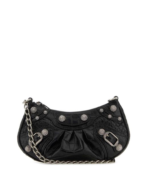 Balenciaga Black La Cagole Mini Tote