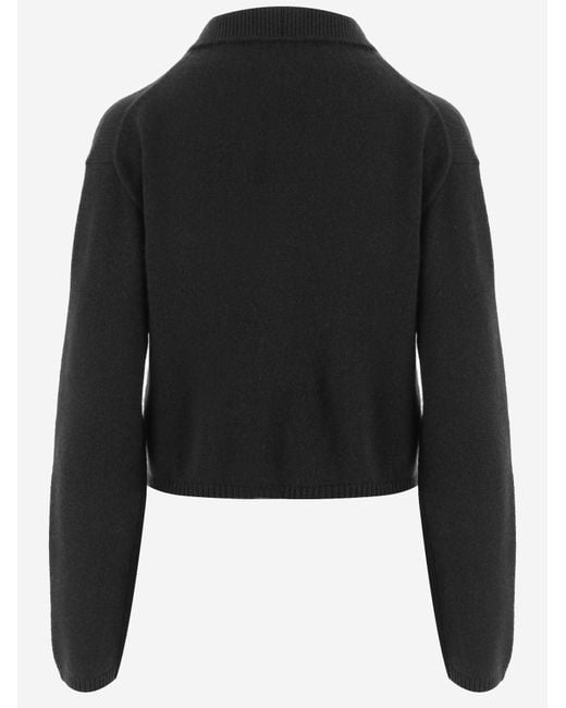 Allude Black Cashmere Sweater