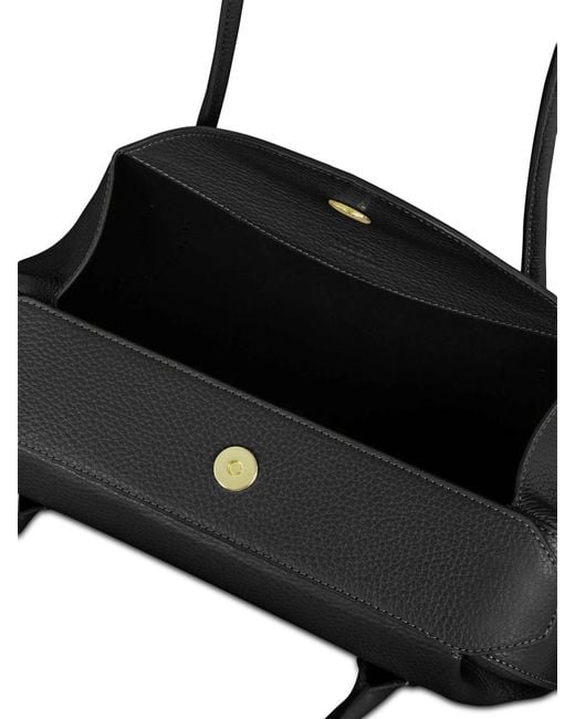 Yuzefi Black Oyster Small Bag O: Bovine Leather Shoulder