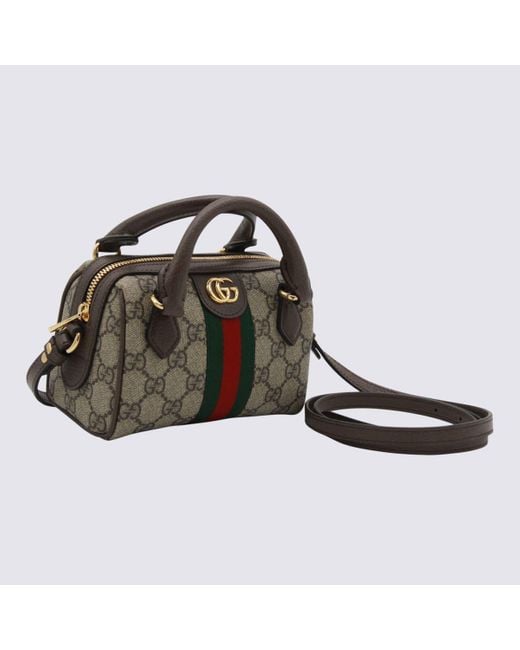 Gucci Brown Leather Ophidia Mini Bag