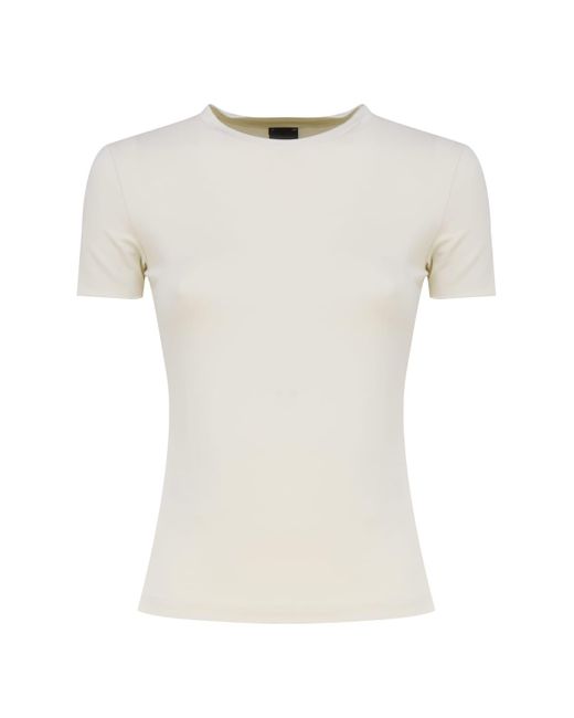 Pinko White T-shirt With Embroidery