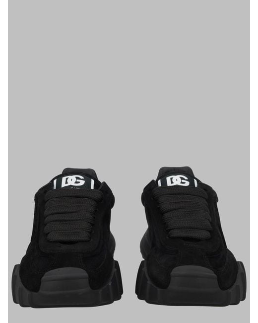 Dolce & Gabbana Black Athletic Leather Sneakers Trainers for men