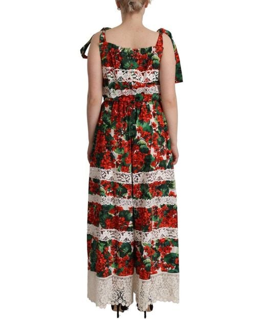 Dolce & Gabbana Black Floral Maxi Dress