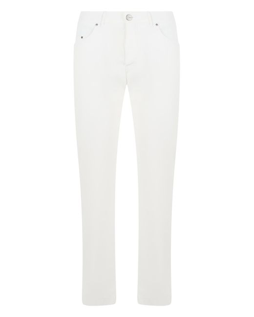 Rrd White Trousers Cotton Blend Chinos for men