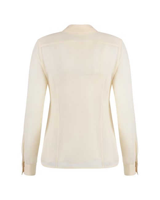 Max Mara White Silk Shirt Vongola