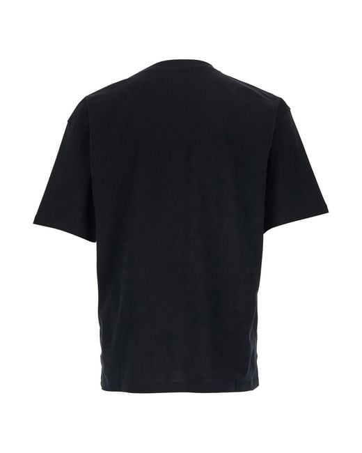 Valentino Black T-Shirt Crew Neck Cotton T-Shirts for men