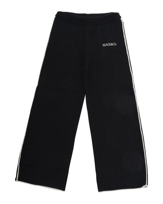 MAX&Co. Black Girls Wool-Blend Trousers