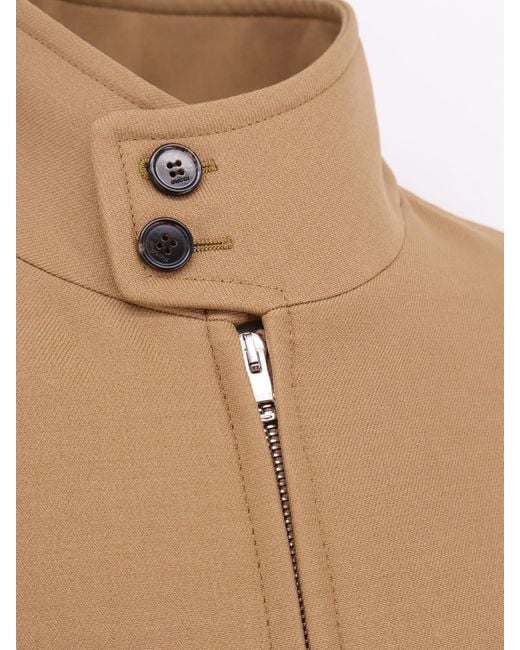 Gucci Natural Wool Jacket With Gg Lining for men