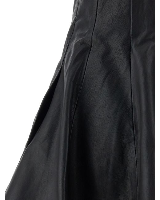 ROTATE BIRGER CHRISTENSEN Black Suspender Skirt