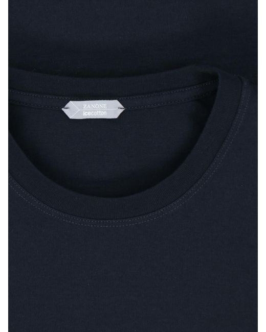 Zanone Blue T-Shirt for men