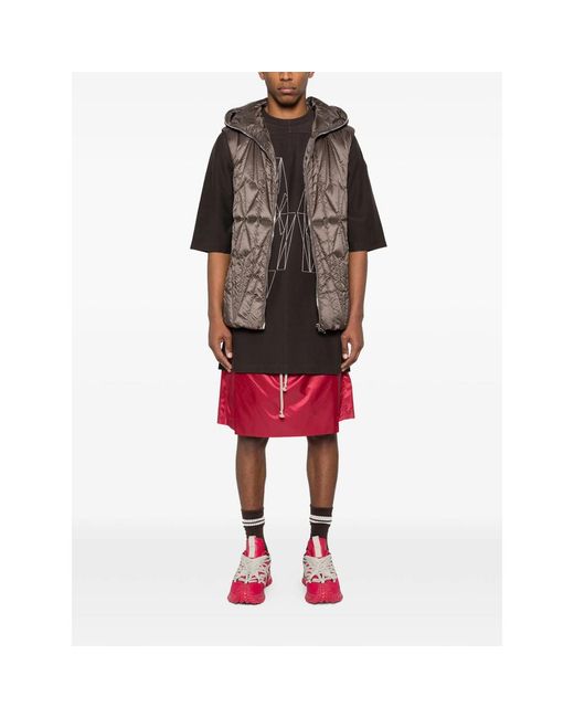 Moncler Red Drawstring Shorts for men