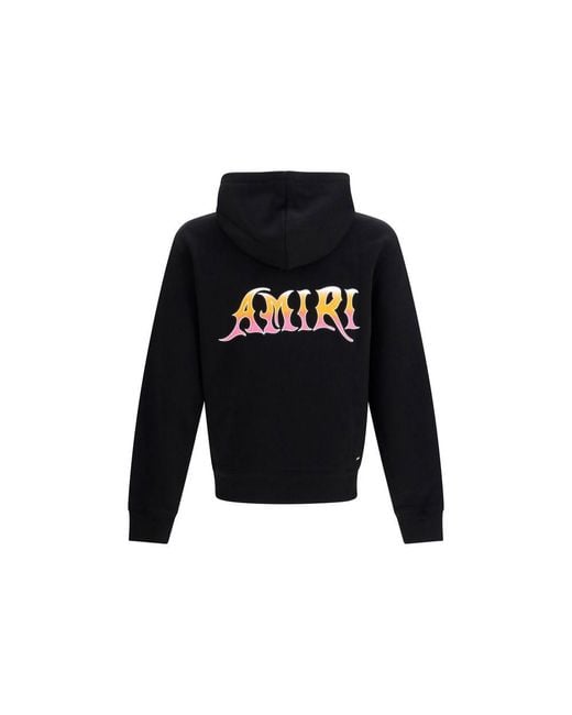 Amiri Black Cotton Sweatshirt Clothing for men